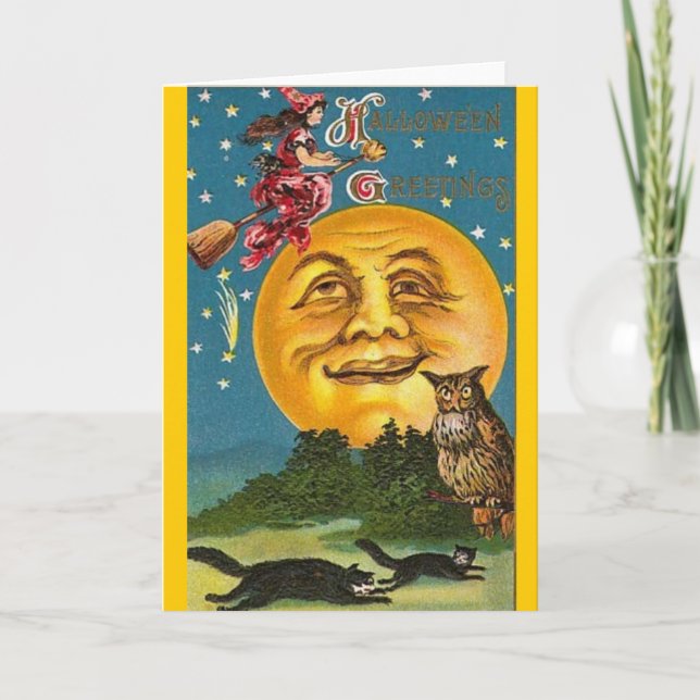 Vintag - Halloween - Halloween - Grüße Karte (Vorderseite)