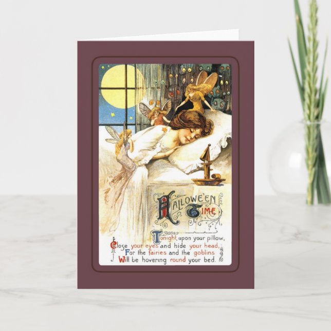 Vintag Halloween Karte (Vorderseite)