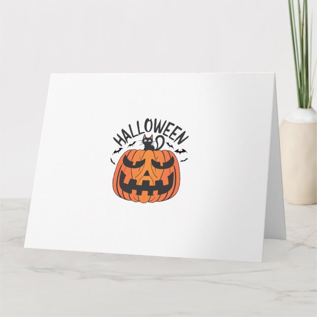 Vintag Halloween Karte (Vorderseite)
