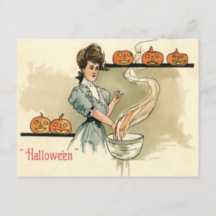 Vintag Halloween Postkarte