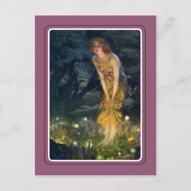 Vintag Halloween Postkarte (Vorderseite)