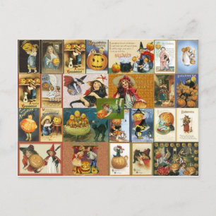 Vintag Halloween Postkarte