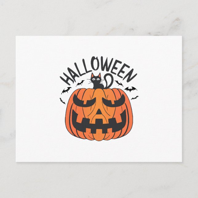 Vintag Halloween Postkarte (Vorderseite)