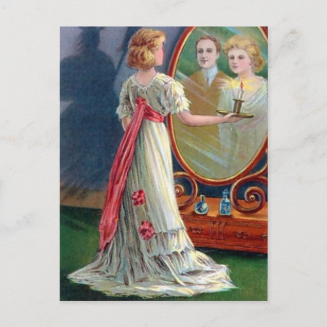 Vintag Halloween Postkarte (Vorderseite)