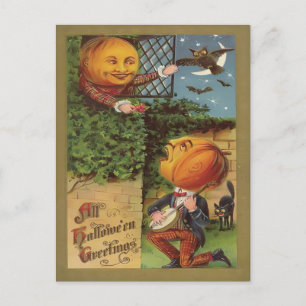 Vintag Halloween Postkarte