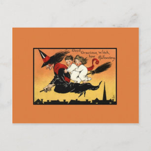 Vintag Halloween Postkarte