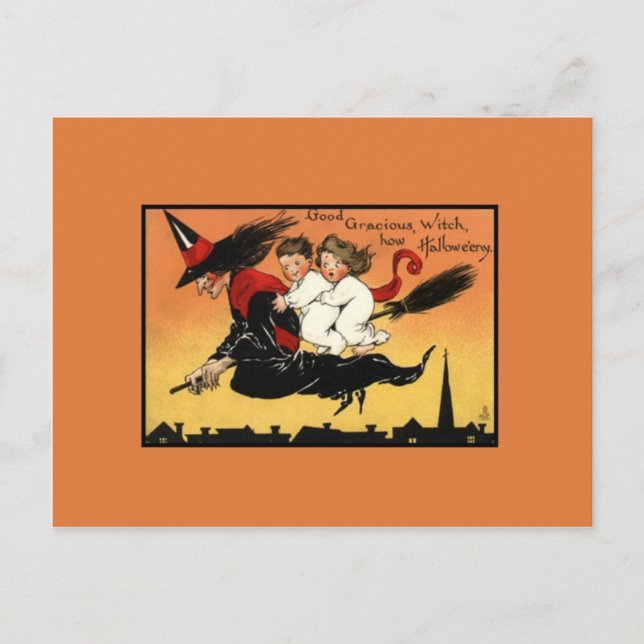 Vintag Halloween Postkarte (Vorderseite)