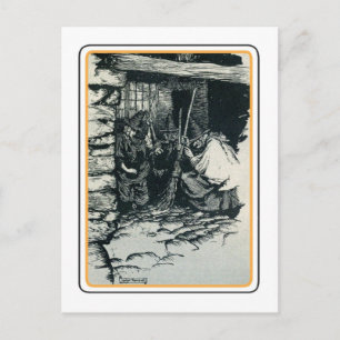 Vintag Halloween Postkarte