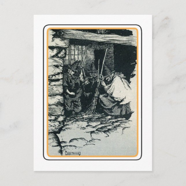 Vintag Halloween Postkarte (Vorderseite)