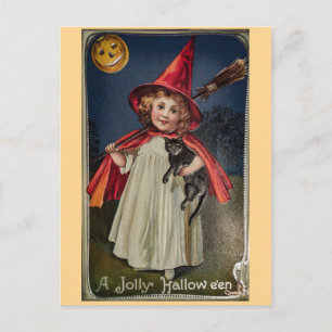Vintag Halloween Postkarte