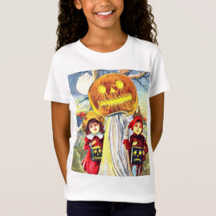 Vintag Halloween Pumpkin Ghost T-Shirt