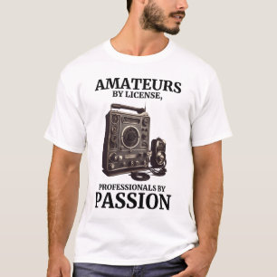 Vintag Ham Radio Enthusiasten Amateurs mit Lizenz T-Shirt