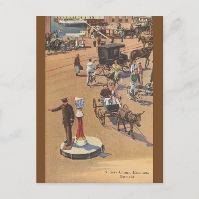 Vintag Hamilton Bermuda Postcard Postkarte (Vorderseite)
