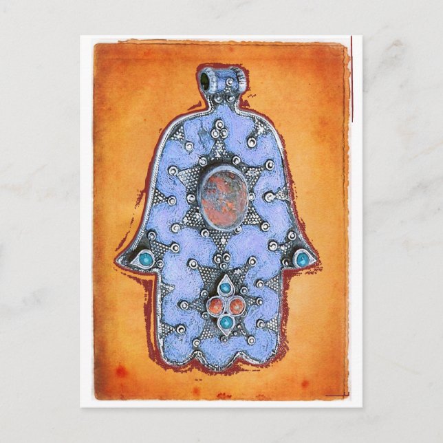 Vintag Hamsa Postkarte (Vorderseite)