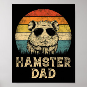 Vintag Hamster Vater Hamster Liebt Daddy Father&#; Poster