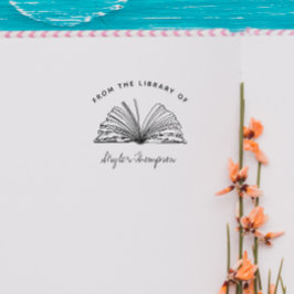 Vintag handgeschrieben aus der Skriptbibliothek Gummistempel