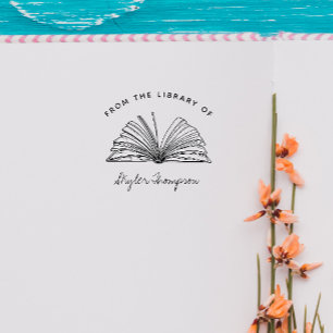 Vintag handgeschrieben aus der Skriptbibliothek Gummistempel