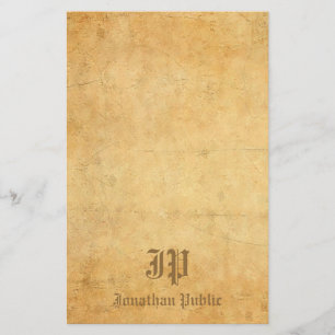 Vintag handgeschriebene Vorlage für Monogramm Chic