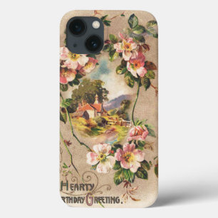 Vintag Happy Birthday Card Artwork Case-Mate iPhone Hülle