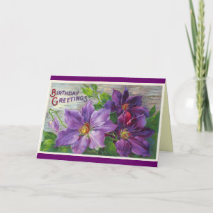 Vintag Happy Birthday Card Karte