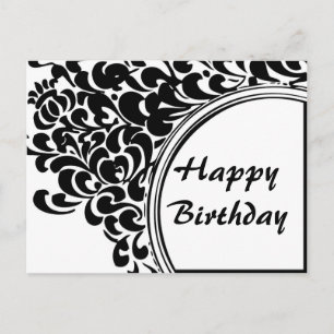 Vintag Happy Birthday Postkarte