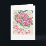 Vintag Happy Birthday Sister Bouquet Karte<br><div class="desc">Hübscher Vintager Glückwunsch zum Geburtstag für Schwester.</div>