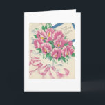 Vintag Happy Birthday Sister Bouquet Karte<br><div class="desc">Hübscher Vintager Glückwunsch zum Geburtstag für Schwester.</div>