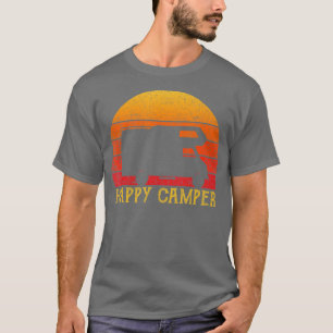 Vintag Happy Camper RV Camping Männer Frauen Retro T-Shirt