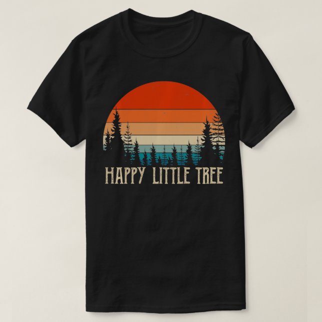 Vintag Happy Little Tree T-Shirt (Design vorne)