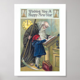 Vintag "Happy New Year" Poster