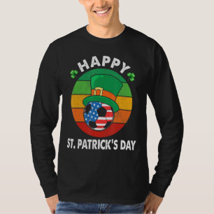 Vintag Happy St Patricks Day Soccer Leprechaun Ha T-Shirt