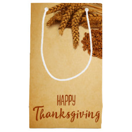 Vintag Happy Thanksgiving Wheat Corn Kleine Geschenktüte