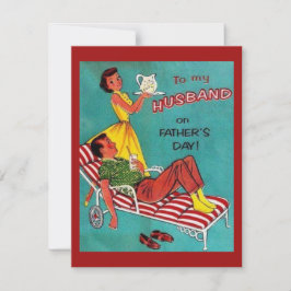 Vintag Happy Vatertag Husband Card