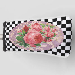 Vintag Harlequin Pink Roses Golf Headcover