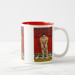 Vintag Harry Handcuff Houdini - The Jail Breaker Zweifarbige Tasse