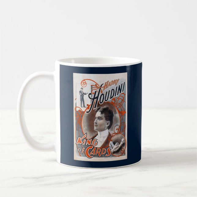 Vintag Harry Houdini Magic Escape Kaffee Tasse (Links)