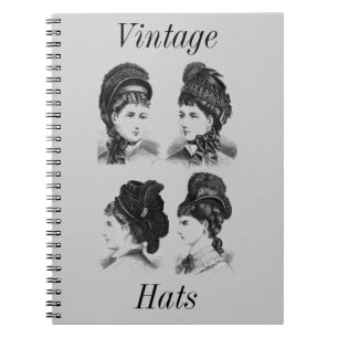 Vintag Hats-Notebook Notizblock