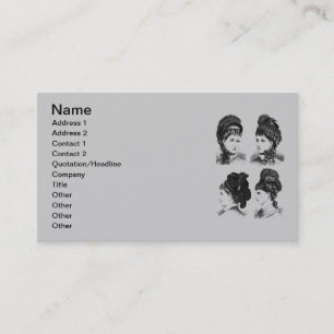 Vintag Hats-Visitenkarte Visitenkarte