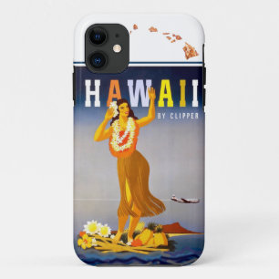 Vintag Hawaii Hula Art Hawaiian Islands Map Case-Mate iPhone Hülle