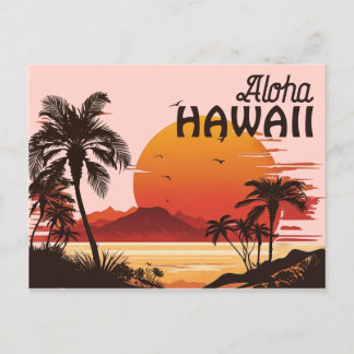 Vintag Hawaii Postcard Feiertagspostkarte
