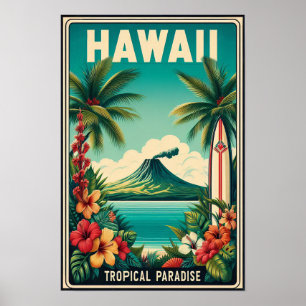 Vintag Hawaii Reiseplakat Poster