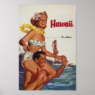 Vintag Hawaii Reiseplakat Poster