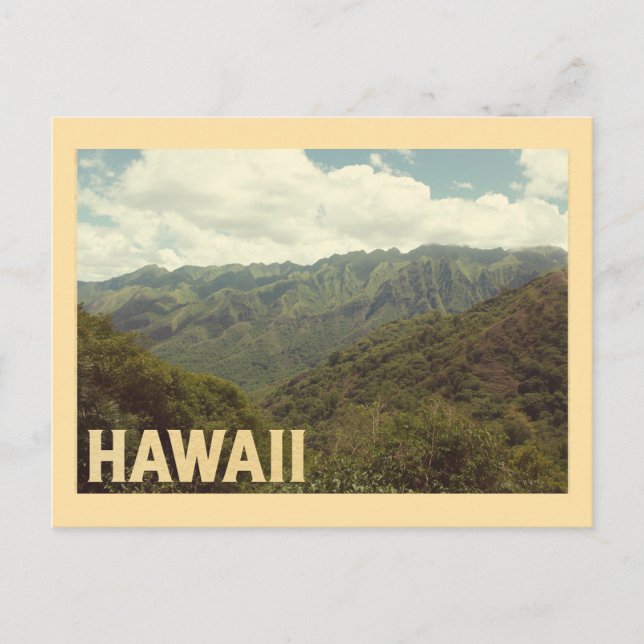 Vintag Hawaii Travel Postkarte (Vorderseite)