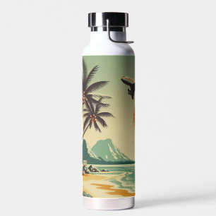 Vintag Hawaii/Tropisch Trinkflasche