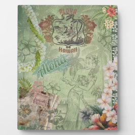 Vintag Hawaiian Scrapbook Aloha Hula Fotoplatte