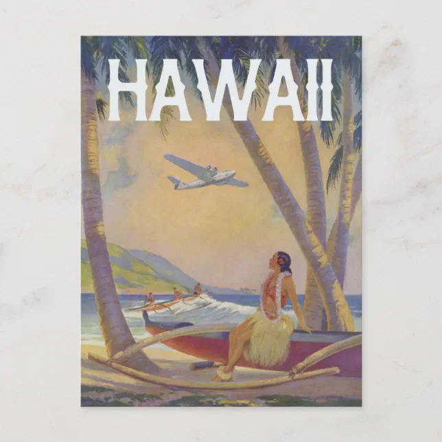 Vintage hawaiianische Postkarte