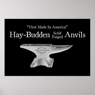 Vintag Hay-Budden Anvil Poster