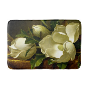 Vintag Heade Magnolia Blume Gold Velvet Badematte