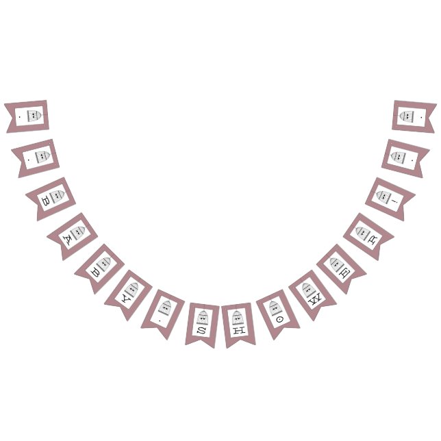 Vintag Heart Birdcage Baby Dusche Wimpelkette (Alle)