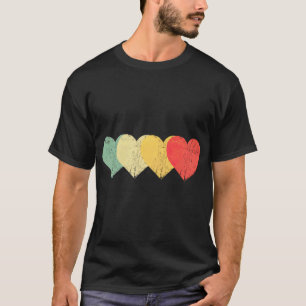 Vintag Hearts Retro Valentinstag T-Shirt